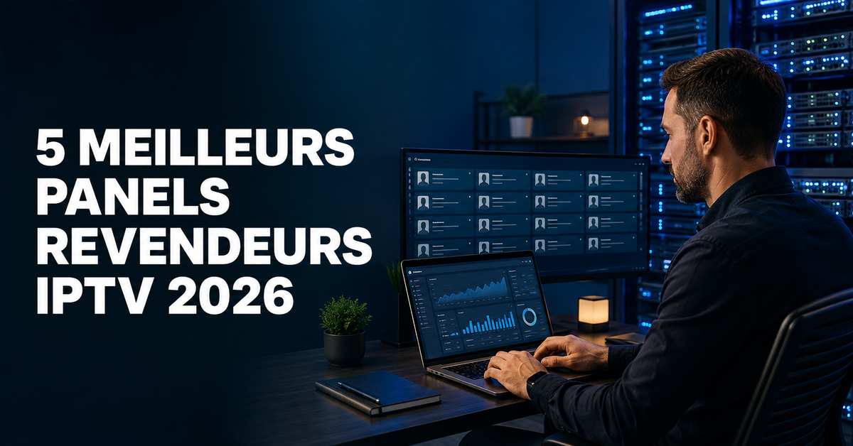 5 meilleurs fournisseurs de panels revendeurs IPTV en 2026