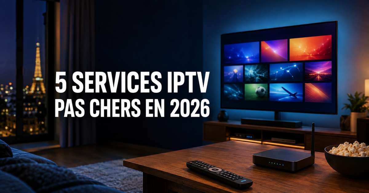 5 services IPTV pas chers en 2026